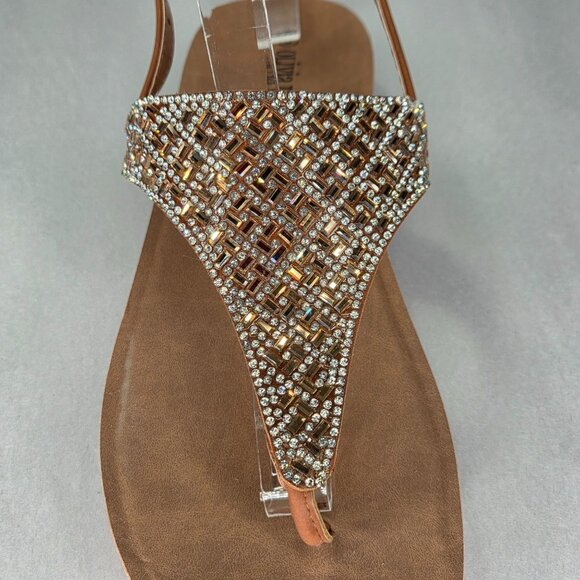 NWT Olivia Miller Women's Beach Dreams Sandals Cognac - Picture 4 of 7